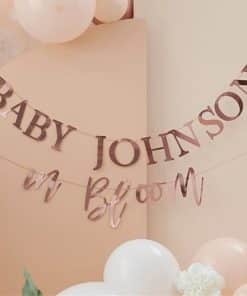 Baby In Bloom Customisable Letter Banner