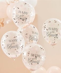 Baby In Bloom Flower Confetti Balloons