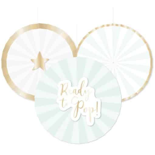 Ready To Pop Paper Fan Decorations