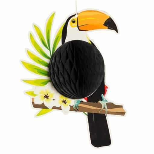 Toucan Honeycomb Hanging Decoration