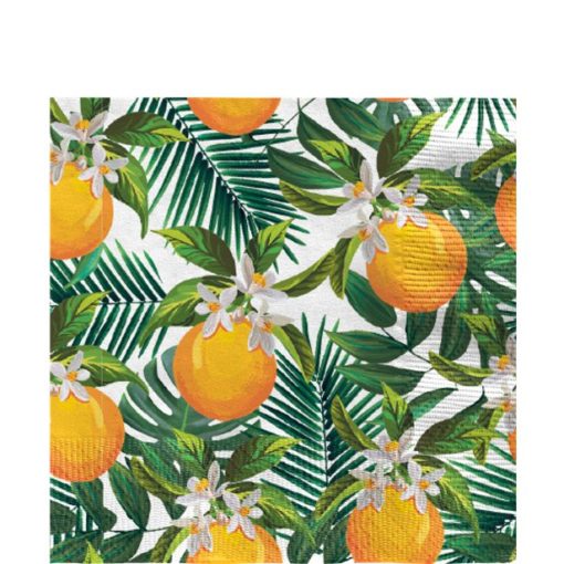 Tropical Fiesta Orange Napkins