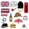 British Iconic Photo Booth Selfie Props