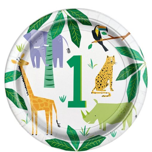 Wild One 1st Birthday Jungle Animal Decorations