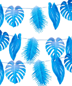 Tropical Blue Palm Garland