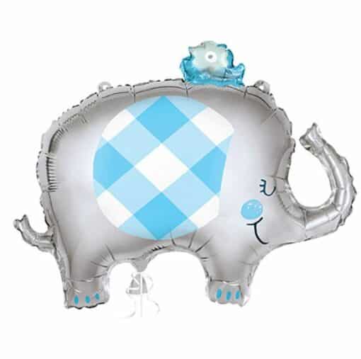 Baby Blue Elephant Shaped Balloon