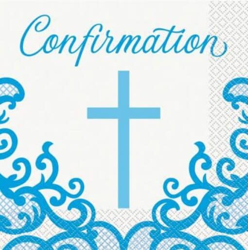 Blue Cross Paper Confirmation Napkins