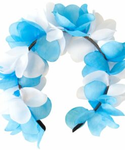 Blue & White Flower Headband