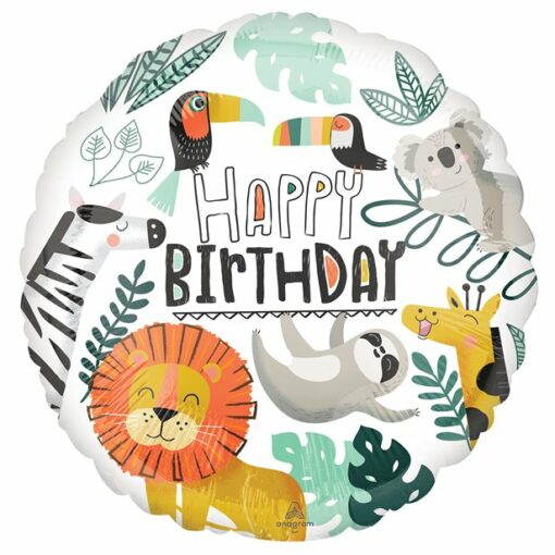 Get Wild Safari Birthday Foil Balloon