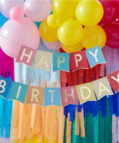 Multi-Coloured Happy Birthday Bunting