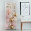 Pink And Gold Happy Birthday Balloon Door Kit