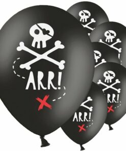 Pirate Skull Printed Latex Balloons