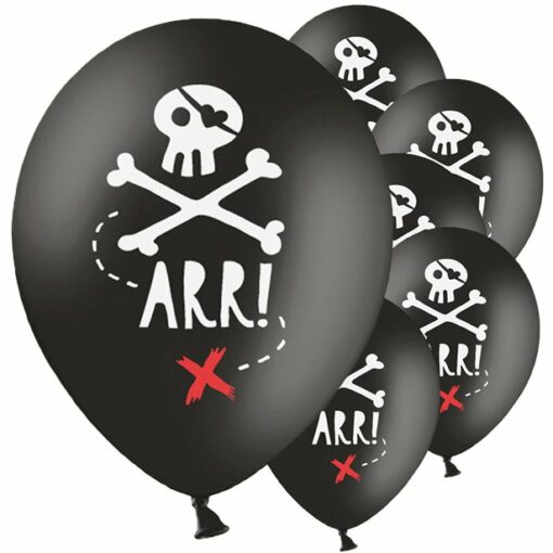 Pirate Skull Printed Latex Balloons