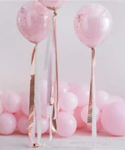 Rose Gold & Pink Streamer Balloon Tails