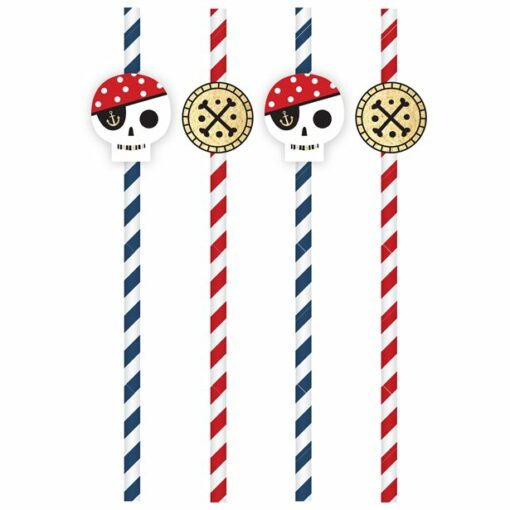 Treasure Island Pirate Straws with Toppers