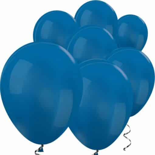 Blue Metallic Mini Latex Balloons