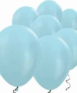 Blue Satin Mini Latex Balloons