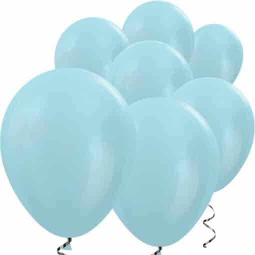 Blue Satin Mini Latex Balloons