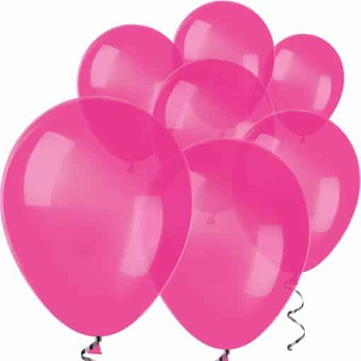 Fuchsia Pink Crystal Latex Balloons