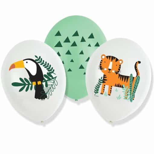 Get Wild Safari Animals Printed Latex Balloons