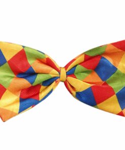 Giant Checked Clown Bow Tie