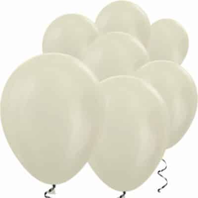 Ivory Satin Mini Latex Balloons