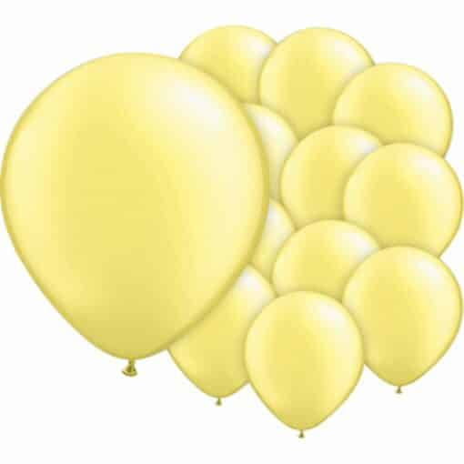 Lemon Chiffon Pearl Mini Latex Balloons