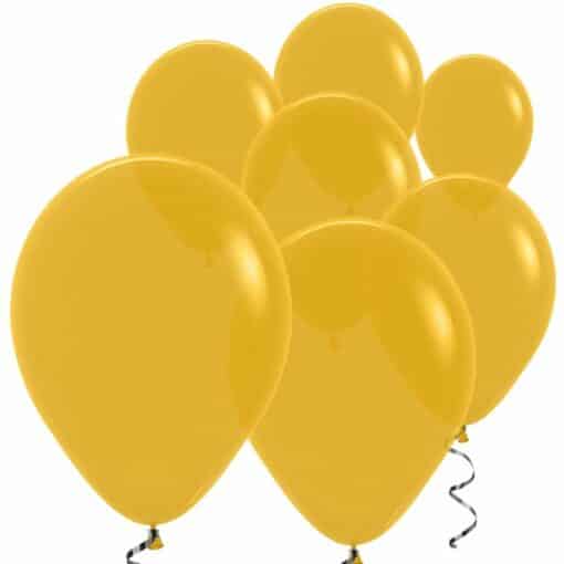 Mustard Mini Latex Balloons