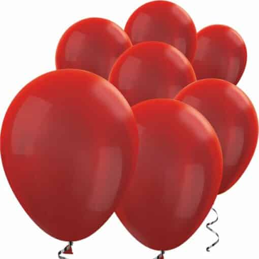 Red Metallic Mini Latex Balloons