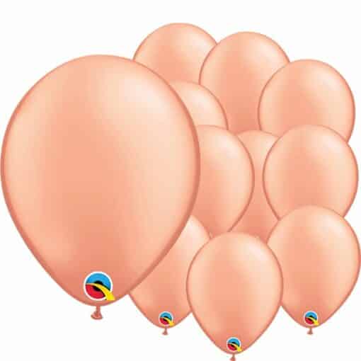 Rose Gold Mini Latex Balloons