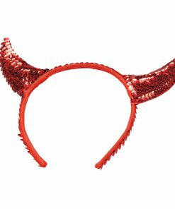 Sequinned Devil Horns Headband