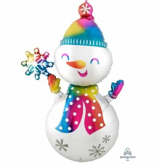 Christmas Snowman Foil Balloon