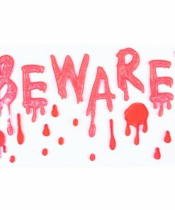 Halloween Beware Gel Window Cling Decoration