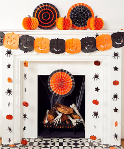 Black & Orange Halloween Decorating Kit
