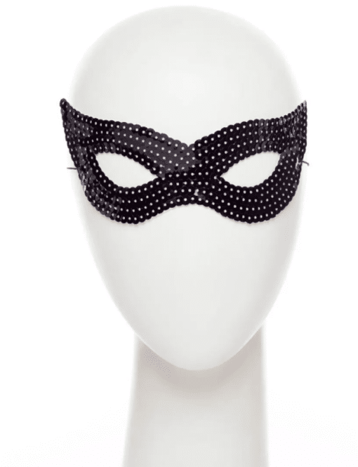 Black Sequin Masquerade Eye Mask