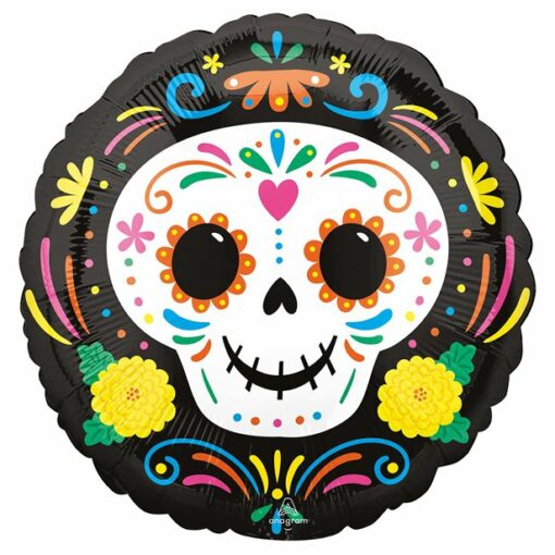 Halloween Day of the Dead Skull Balloon