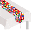 Printed International Flag Table Runner