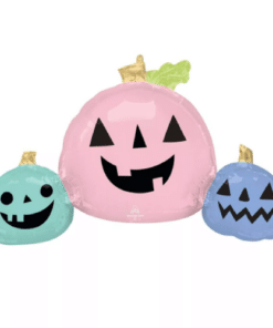 Halloween Pastel Coloured Pumpkin Group Balloon