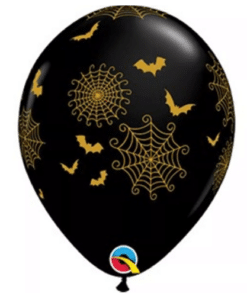 Halloween Spider & Spooky Bats Latex Balloons