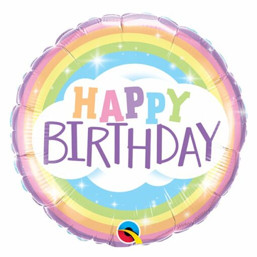 Happy Birthday Rainbow Balloon