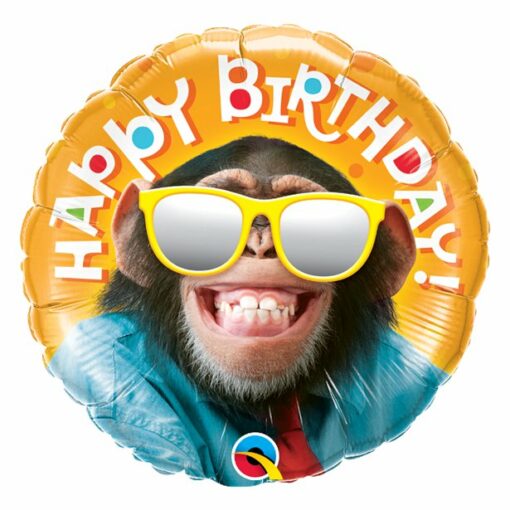 'Happy Birthday' Smiling Monkey Balloon