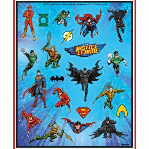 Justice League Sticker Sheets