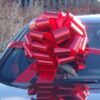 Metallic Red Giant Car Bow