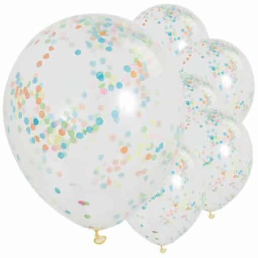 Multi Coloured Confetti Balloons