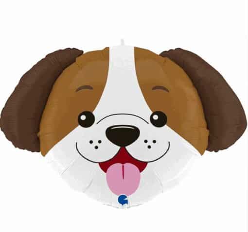 Smiling Puppy Dog Head Foil Balloon