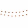 Rose Gold Star Foil Garland