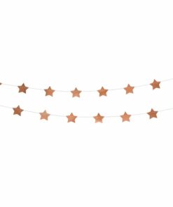 Rose Gold Star Foil Garland