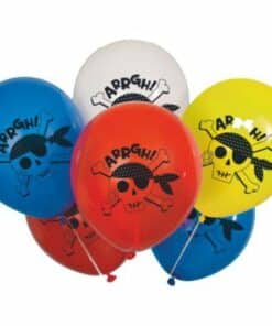 Ahoy Pirate Party Printed Latex Balloons