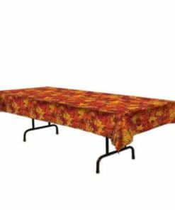 Autumn Leaves Printed Plastic Tablecover