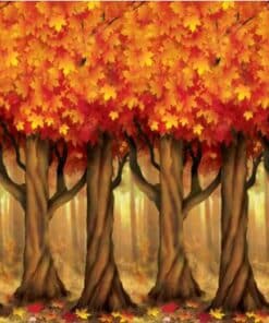 Autumn Trees Backdrop