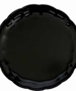 Black Round Plastic Tray